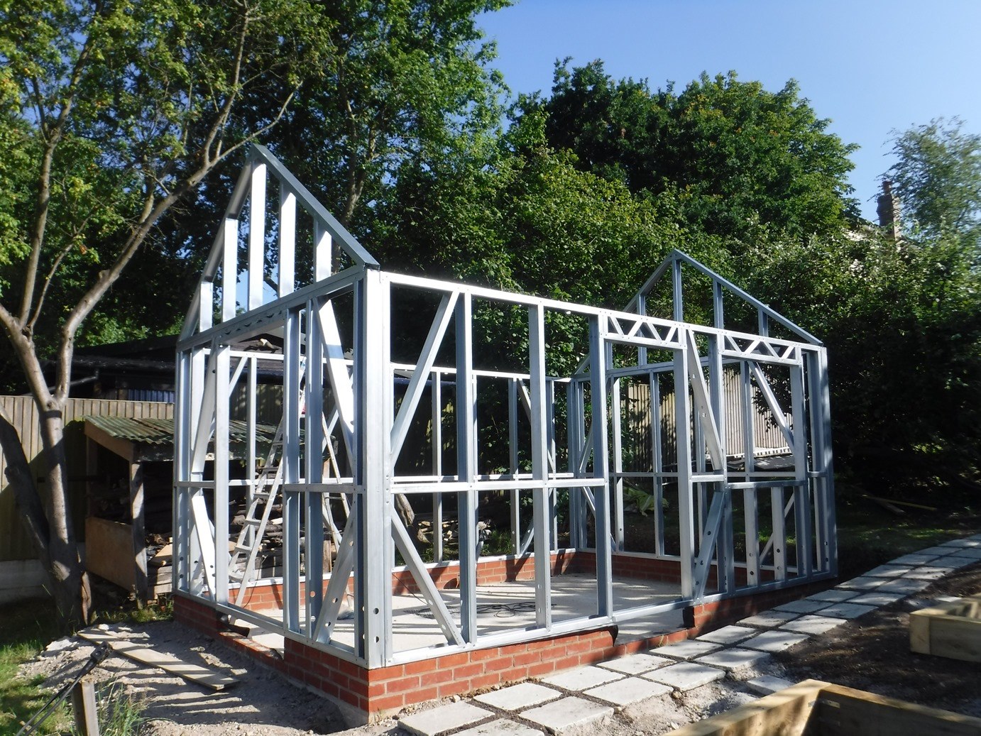 Steel Frame Buildings Ltd | Frames | Extensions & Porches | Lofts Decking And Patios | Garden Rooms | Foundations | Installations | Bespoke Design Service