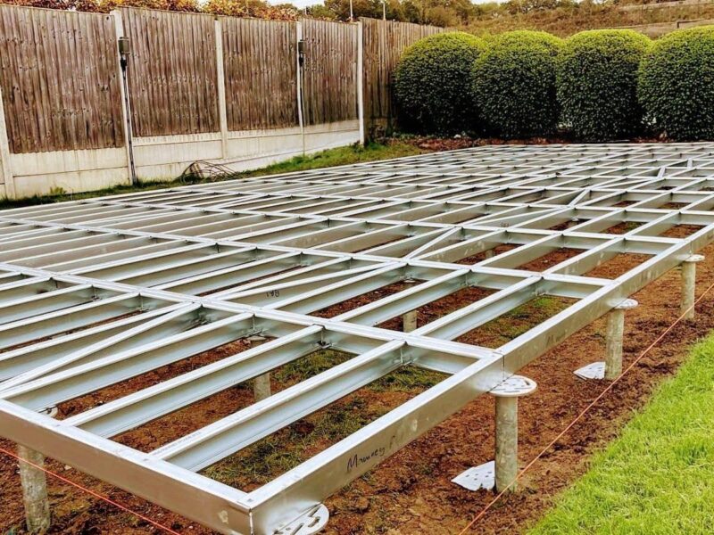 Steel Frame Buildings | Extensions & Porches | Garden Rooms | Lofts | Annexes | Foundations & Ground | Screws | Decks & Bases | Tiny Homes | Floating Homes