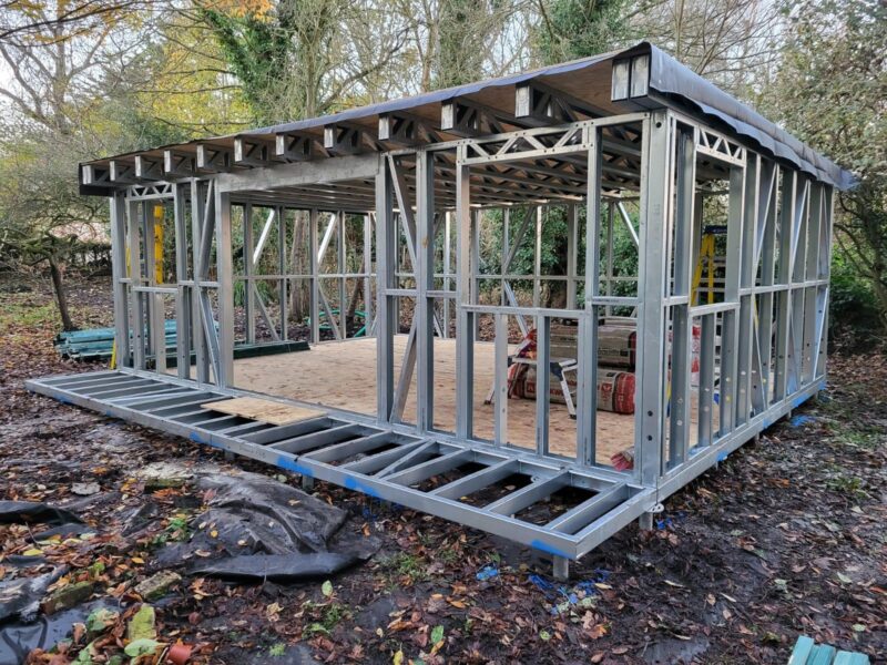 Steel Frame Buildings | Extensions & Porches | Garden Rooms | Lofts | Annexes | Foundations & Ground | Screws | Decks & Bases | Tiny Homes | Floating Homes