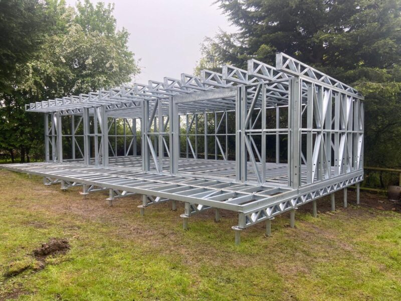 Steel Frame Buildings | Extensions & Porches | Garden Rooms | Lofts | Annexes | Foundations & Ground | Screws | Decks & Bases | Tiny Homes | Floating Homes