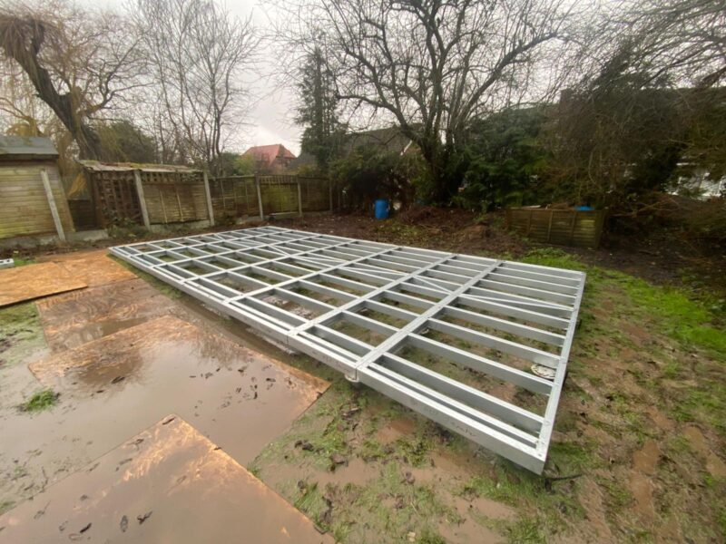 Steel Frame Buildings | Extensions & Porches | Garden Rooms | Lofts | Annexes | Foundations & Ground | Screws | Decks & Bases | Tiny Homes | Floating Homes