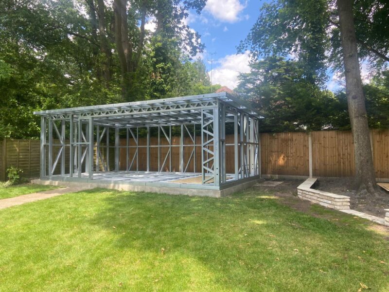 Steel Frame Buildings | Extensions & Porches | Garden Rooms | Lofts | Annexes | Foundations & Ground | Screws | Decks & Bases | Tiny Homes | Floating Homes
