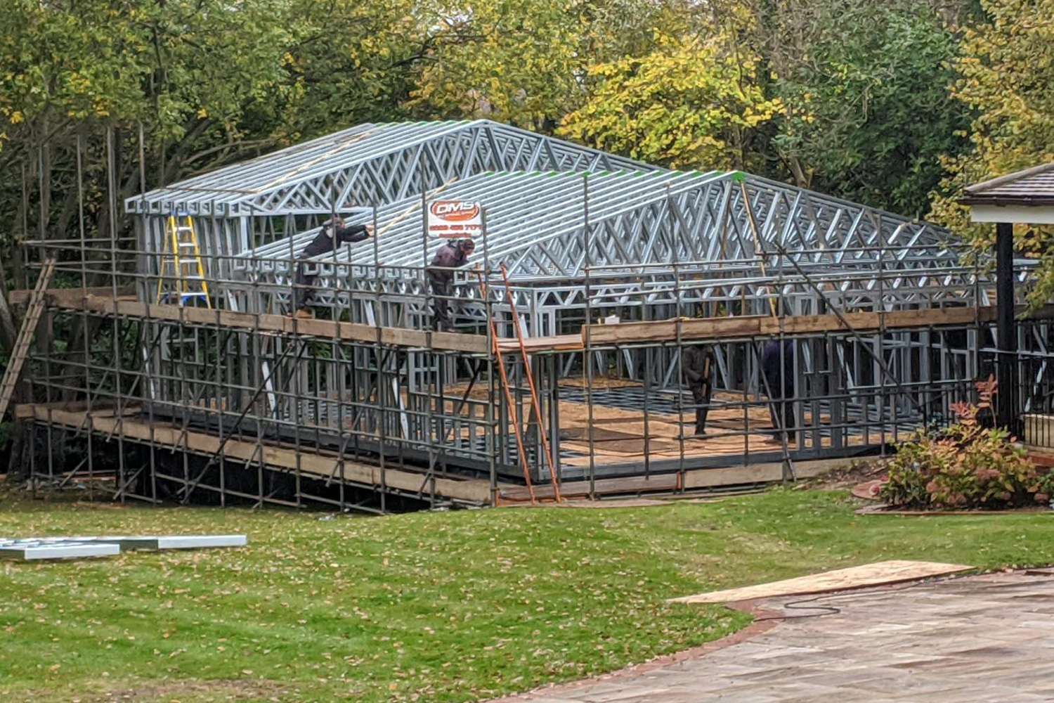 Steel Frame Buildings | Extensions & Porches | Garden Rooms | Lofts | Annexes | Foundations & Ground | Screws | Decks & Bases | Tiny Homes | Floating Homes