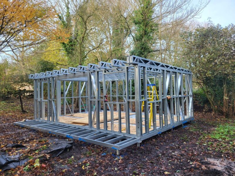Steel Frame Buildings | Extensions & Porches | Garden Rooms | Lofts | Annexes | Foundations & Ground | Screws | Decks & Bases | Tiny Homes | Floating Homes