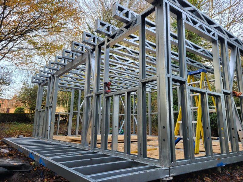 Steel Frame Buildings | Extensions & Porches | Garden Rooms | Lofts | Annexes | Foundations & Ground | Screws | Decks & Bases | Tiny Homes | Floating Homes
