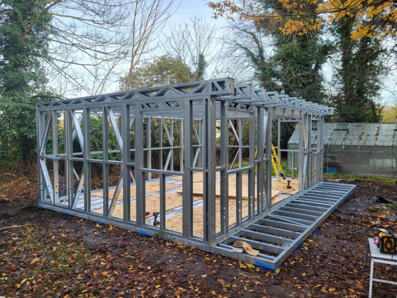 Steel Frame Buildings | Extensions & Porches | Garden Rooms | Lofts | Annexes | Foundations & Ground | Screws | Decks & Bases | Tiny Homes | Floating Homes