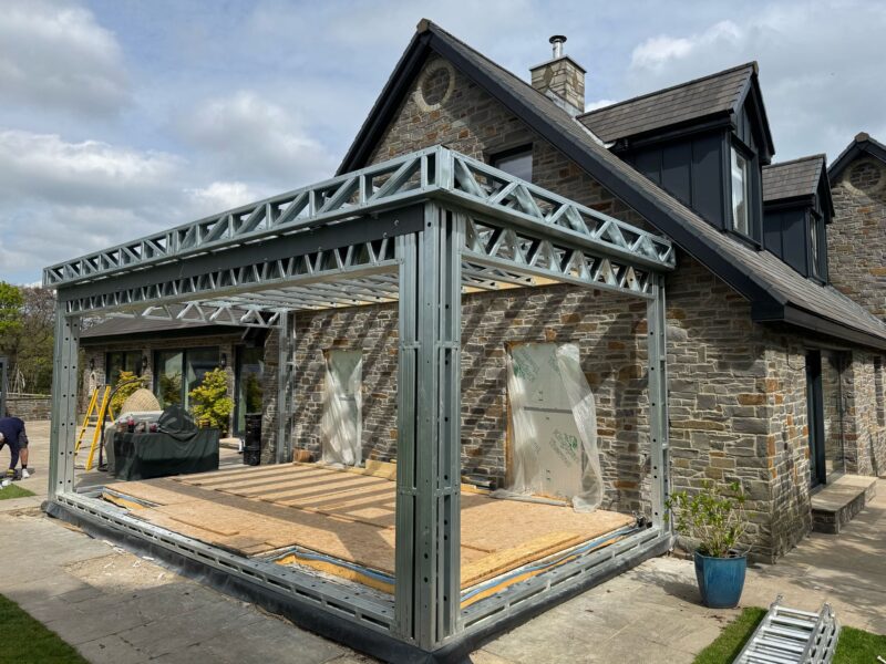 Steel Frame Buildings | Extensions & Porches | Garden Rooms | Lofts | Annexes | Foundations & Ground | Screws | Decks & Bases | Tiny Homes | Floating Homes