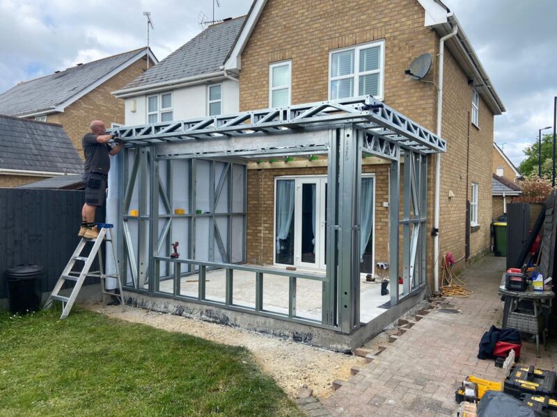 Steel Frame Buildings | Extensions & Porches | Garden Rooms | Lofts | Annexes | Foundations & Ground | Screws | Decks & Bases | Tiny Homes | Floating Homes