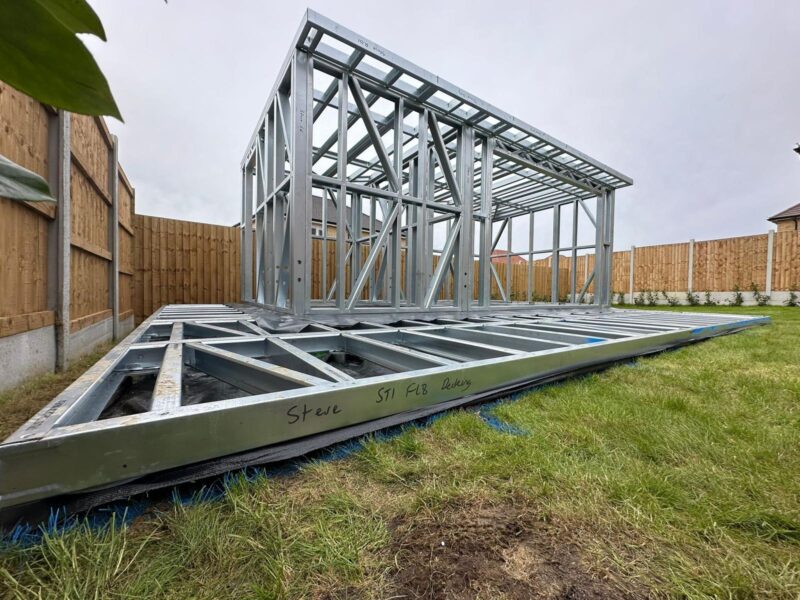 Steel Frame Buildings | Extensions & Porches | Garden Rooms | Lofts | Annexes | Foundations & Ground | Screws | Decks & Bases | Tiny Homes | Floating Homes