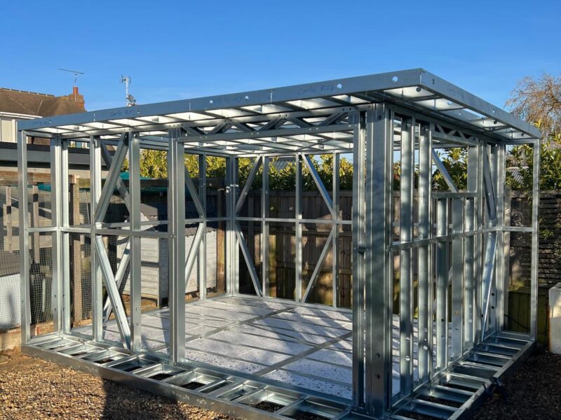 Steel Frame Buildings | Extensions & Porches | Garden Rooms | Lofts | Annexes | Foundations & Ground | Screws | Decks & Bases | Tiny Homes | Floating Homes