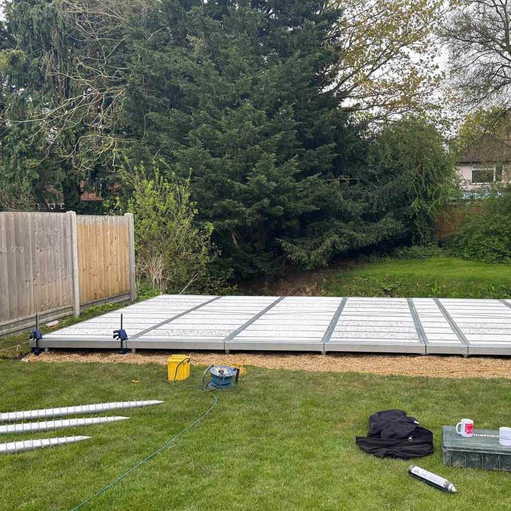 Steel Frame Buildings | Extensions & Porches | Garden Rooms | Lofts | Annexes | Foundations & Ground | Screws | Decks & Bases | Tiny Homes | Floating Homes